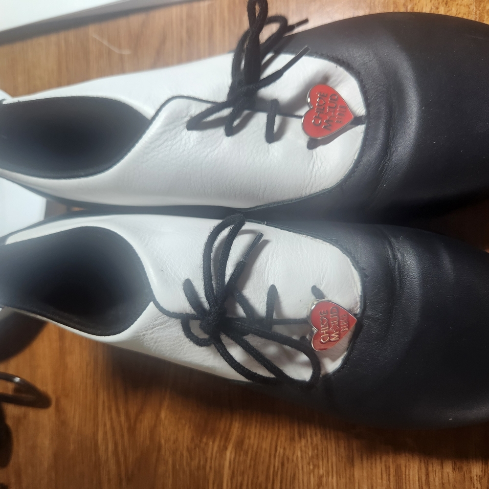 Bloch Black and White Chloe And Maud Tap Shoes